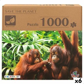 Palapeli Colorbaby Orangutan 6 osaa 68 x 50 x 0,1 cm