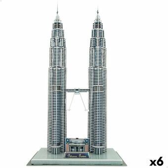 3D-palapeli Colorbaby Petronas Towers 27 x 51 x 20 cm (6 osaa)