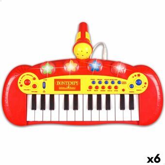 Interaktiivinen piano vauvalle Bontempi Lasten Mikrofoni 33 x 13 x 19,5 cm (6 osaa)