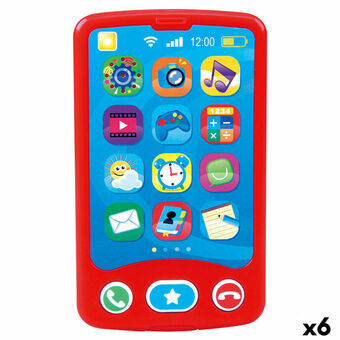 Leikkipuhelin PlayGo Punainen 6,8 x 11,5 x 1,5 cm (6 osaa)
