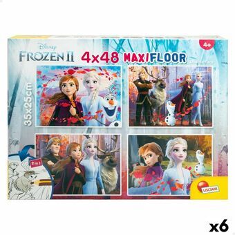Lasten palapeli Frozen Kaksipuolinen 4-in-1 48 Kappaletta 35 x 1,5 x 25 cm (6 osaa)
