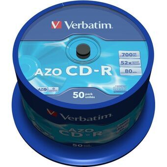 CD-R Verbatim AZO Crystal 50 osaa 700 MB 52x