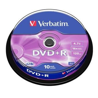 DVD+R Verbatim 10 osaa 4,7 GB 16x