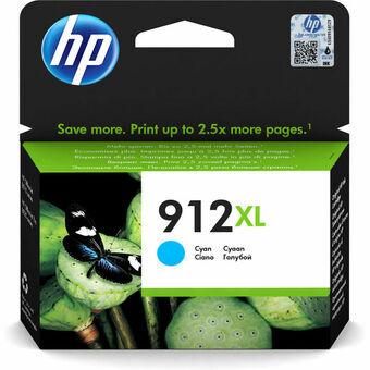 Alkunperäinen mustepatruuna HP Cartucho de tinta Original HP 912XL cian de alta capacidad