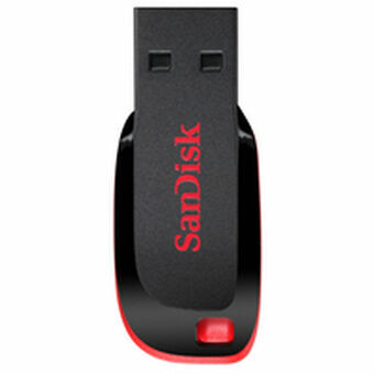 Muistitikku SanDisk Cruzer Blade USB 2.0 Musta Monivärinen Musta/Punainen 128 GB