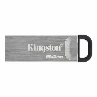 USB-tikku Kingston Kyson Musta Hopeinen 64 GB