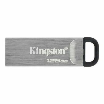 USB-tikku Kingston Musta Hopeinen 128 GB 128 GB SSD