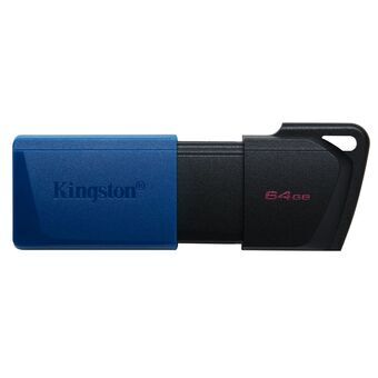 Muistitikku Kingston DTXM/64GB Avaimenperä Musta Sininen Musta/Sininen 64 GB