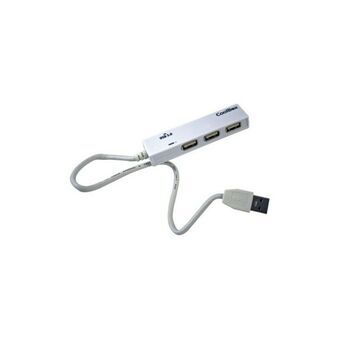 3-porttinen USB-hubi CoolBox COO-H413 Valkoinen Musta