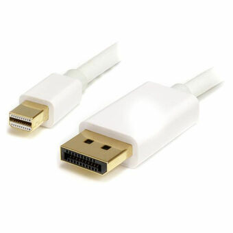 Mini DisplayPort - DisplayPort -kaapeli Startech MDP2DPMM2MW          (2 m) Valkoinen 4K Ultra HD