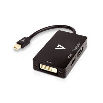 Mini DisplayPort - VGA/DVI/HDMI adapteri V7 V7MDP-DPDVIHDMI-1E   Musta