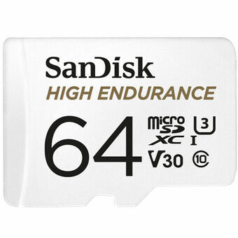 Micro SD -Kortti SanDisk High Endurance Valkoinen 64 GB