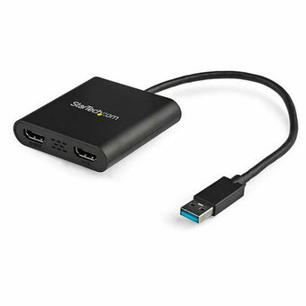 USB 3.0 - HDMI Adapteri Startech USB32HD2 Musta