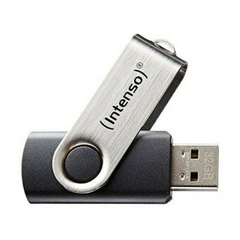 Muistitikku INTENSO 3503490 USB 2.0 64 GB Musta 64 GB USB-tikku