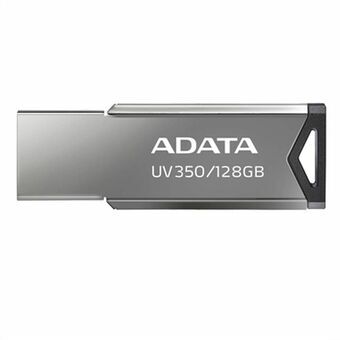 USB-tikku Adata UV350 128 GB Avaimenperä Hopeinen Musta 128 GB