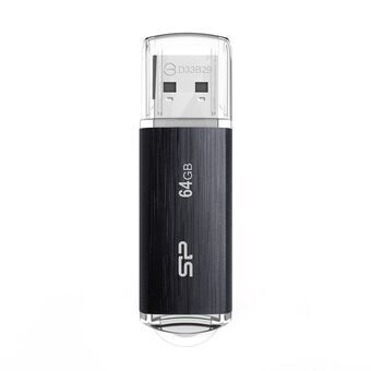 USB-tikku Silicon Power Blaze B02 Musta 64 GB