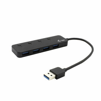 4-porttinen USB-hubi i-Tec U3CHARGEHUB4 Musta