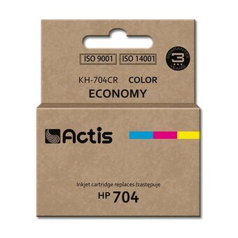 Alkunperäinen mustepatruuna Actis KH-704CR Cyanin sininen/Magentan punainen/Keltainen