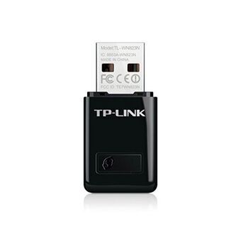 Wi-Fi Adapteri TP-LINK Mini TL-WN823N 300N 2.4 GHz QSS USB Musta