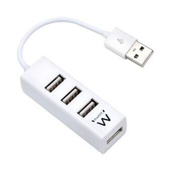 USB-keskitin Ewent AAOAUS0134 Valkoinen