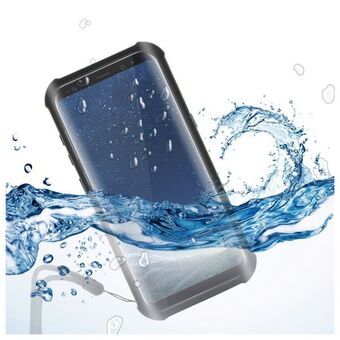 Vedenpitävä kotelo Samsung Galaxy S8+ KSIX Aqua Case Musta Läpinäkyvä