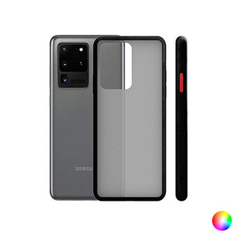 Puhelinsuoja Samsung Galaxy S20 Ultra KSIX Duo Soft - Musta