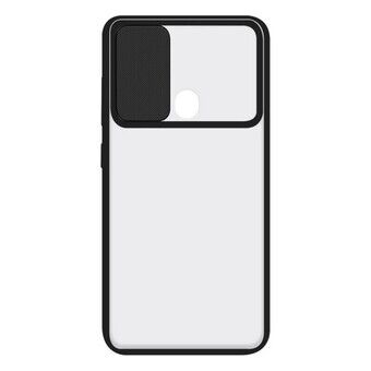 Matkapuhelimen kotelo, jossa TPU Edge -ominaisuus Samsung Galaxy A21 KSIX Duo Soft Cam Protect Musta