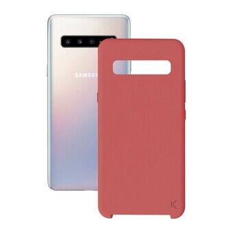 Puhelinsuoja Samsung Galaxy M10 KSIX Soft Punainen