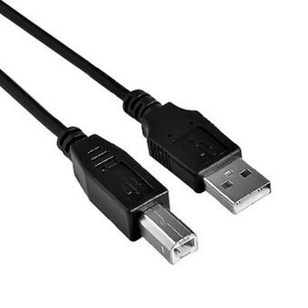 USB A - USB B kaapeli NANOCABLE 10.01.0104-BK 3 m Musta