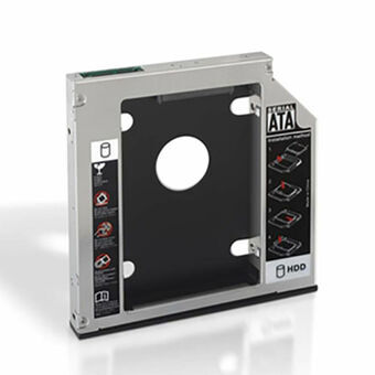 2 Levyn Metallinen Adapteri (3,5 "/ 8,89 cm) NANOCABLE 10.99.0002 Musta USB