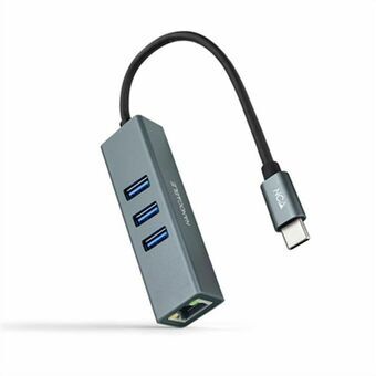 USB - Ethernet-adapteri NANOCABLE 10.03.0408 Harmaa