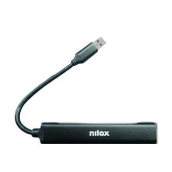 4-porttinen USB-hubi Nilox NXHUB401 Musta