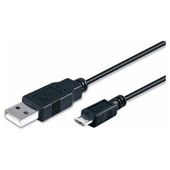 USB 2.0 A - micro USB B -kaapeli TM Electron Black 1,8 m