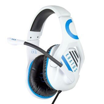 Pelikuulokkeet mikrofonilla FR-TEC Kratos Valkoinen Sininen/Valkoinen
