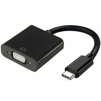 USB-C-adapteri Aisens A109-0347 VGA Musta 15 cm