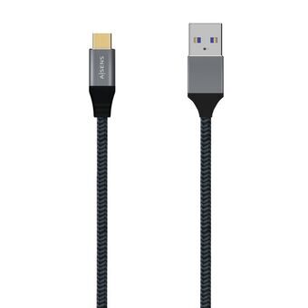 USB A - USB C kaapeli Aisens A107-0630 50 cm Harmaa