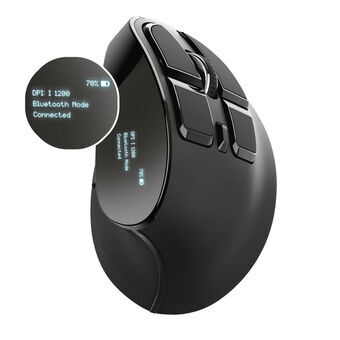 Langaton hiiri Trust Voxx Ergonominen Bluetooth Ladattava Musta
