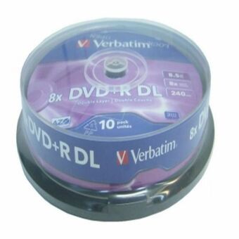 DVD-R Verbatim    8,5 GB 8x 10 pcs 10 osaa 8,5 GB 8x (10 osaa)