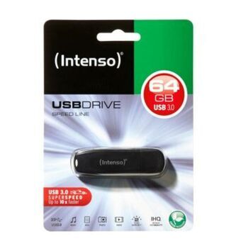 USB-tikku INTENSO 3533490 USB 3.0 64 GB Musta 64 GB