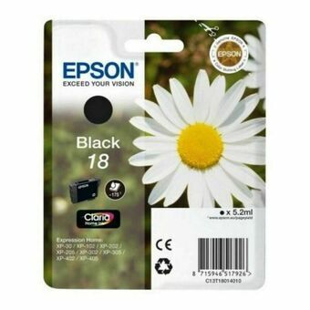 Alkunperäinen mustepatruuna Epson C13T18014012 Musta