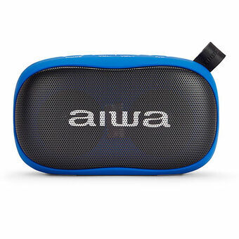 Kannettavat Bluetooth-kaiuttimet Aiwa BS-110BK Musta Sininen