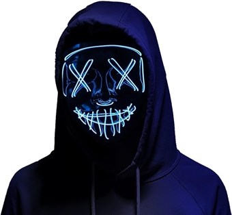 Puhdistus - LED-maski Neon Sininen
