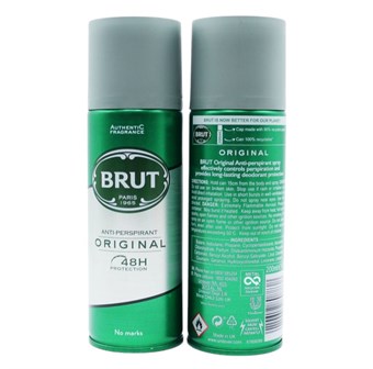 Brut Deodorant Spray - Brut Original Anti-Perspirant - 200 ml - Miesten