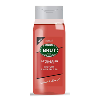 Brut Attraction Total All In One Hair & Body -suihkugeeli - 500 ml