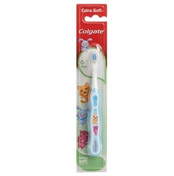 Colgate - Baby Smiles -hammasharja - Erittäin pehmeä - 0-3 vuotta - Sininen