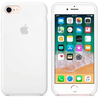 IPhone 7 / iPhone 8 silikonikuori - valkoinen