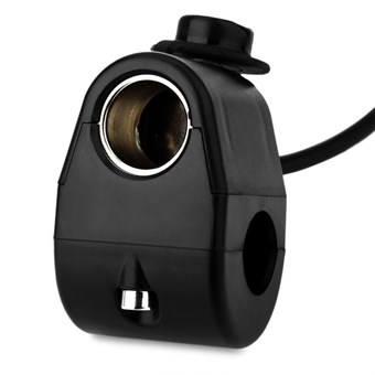 Moottoripyörän/auton savukkeen pistorasian sovitin 12-24 V kaapelilla