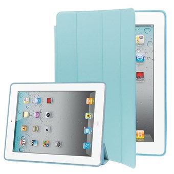 Tyylikäs Smart kannen lepotila / herätys iPad 2: lle / iPad 3: lle / iPad 4: lle - vaaleansininen