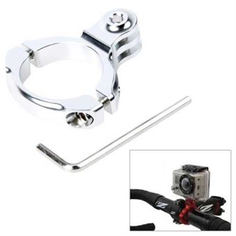 TMC alumiininen pieni koukkupolkupyörän ohjaustangon pidike - hopea