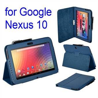 Google Nexus 10 -tabletin nahkakotelo (tummansininen)